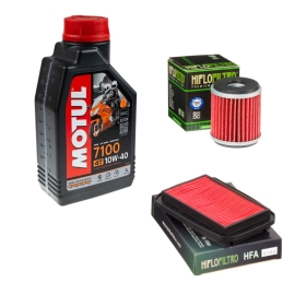 Zestaw filtrów + olej Motul...