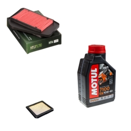 Zestaw filtrów + olej Motul...