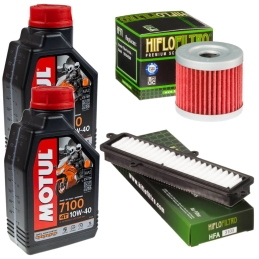 Zestaw filtrów + olej Motul...
