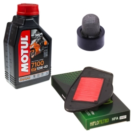 Zestaw filtrów + olej Motul...