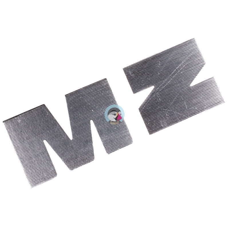 Emblemat Litery MZ srebrne ETZ150 ETZ251