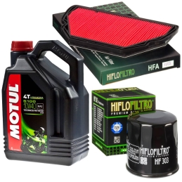 Zestaw filtrów + olej Motul...