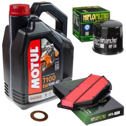 Zestaw filtrów + Motul 7100...