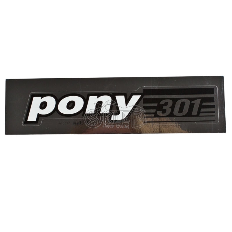 Naklejka osłony łańcucha Romet Pony 301 - Typ 1