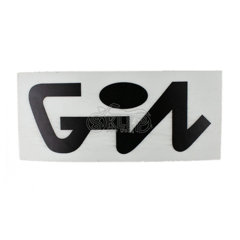 Naklejka pokrywy bocznej WSK - czarny napis Gil