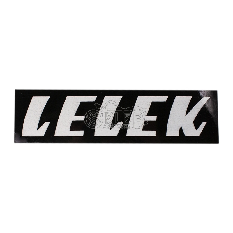 Naklejka pokrywy bocznej WSK - biały napis Lelek