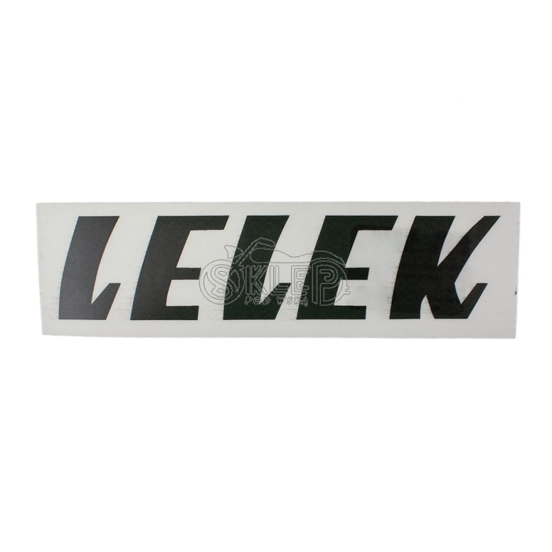 Naklejka pokrywy bocznej WSK - czarny napis Lelek