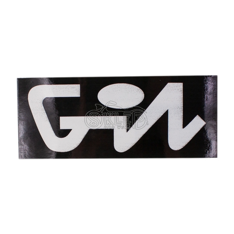 Naklejka pokrywy bocznej WSK - biały napis Gil