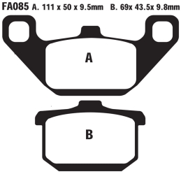 Klocki hamulcowe EBC FA085...