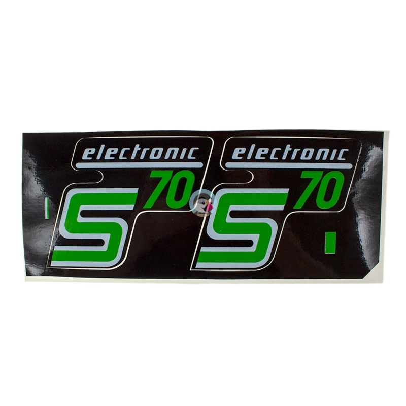 Naklejki pokrywy Simson S70 - Electronic - zielone