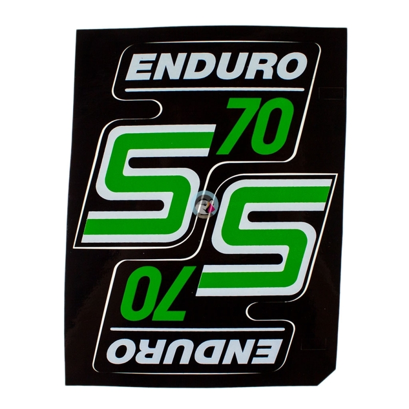 Naklejki pokrywy Simson S70 - Enduro - zielone